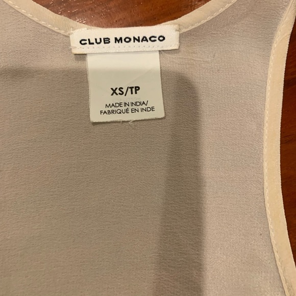 Club Monaco Off White Sequin Tank Top - Picture 4 of 4